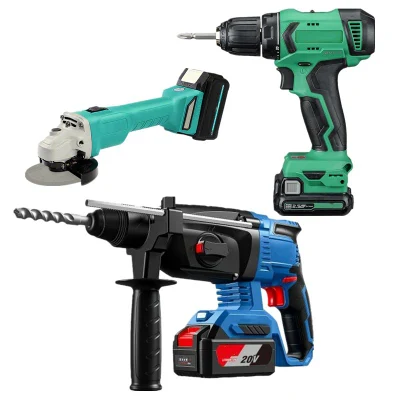 Verified Supplier Angle Grinder Lithium Electric Power Drills Power Tool Set